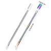 2PCS Cuticle Pusher and Cutter, Stainless Steel Dual Head Cuticle