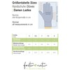 FosterNatur, Women's Wool Gloves / Finger Gloves, 100% Wool Extra