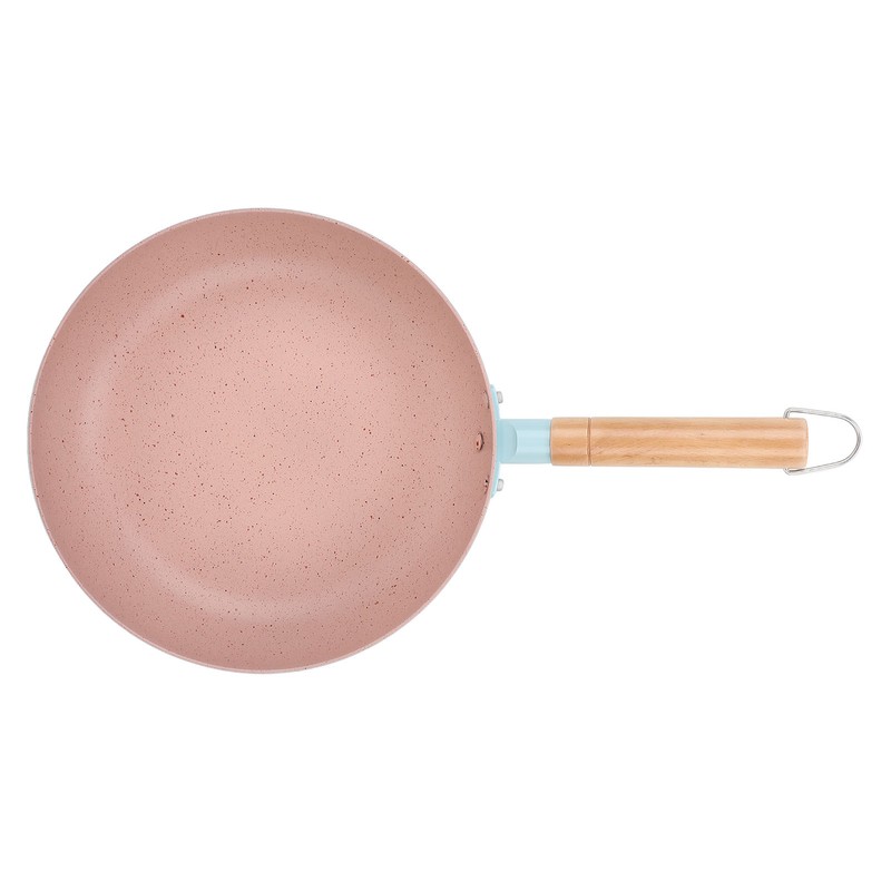 Frying Pan Egg Omelette Pan with Wooden Handle Heat Resistant