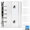 Nixret Seal Notebook, Transparent, M5 Size, 5 Holes, Removable, Seal