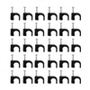 Lvcky 8mm Round Steel Nails Cable Clips, Black (Pack of