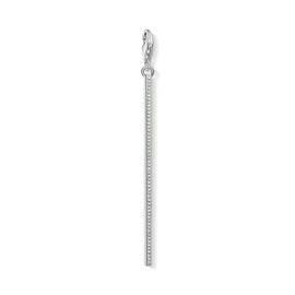 Thomas Sabo Women'S 925 Sterling Silver Charm Vertical Bar Silver Club Pendant Y0029-051-14