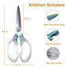 AWinjoy Kitchen Scissors, Heavy Duty Sharp Kitchen Shears Dishwasher Safe,