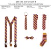 Jacob Alexander Stripe Woven Men's Reg College Bar Stripe Tie