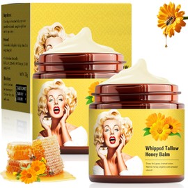 Sebo de Res para la Cara,Sebo de Res Crema,Batido con Miel,Crema de Sebo de Res y Miel,Manteca Facial y Corporal para Piel MuySeca.