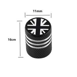 4PCS Tyre Valve Caps dust caps for car tyres - dust caps for bikes - For Cars, Motorbikes (Black)