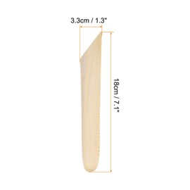 HARFINGTON 2pcs Pottery Ribs 19.8cm x 3.3cm Wooden Clay Ceramic Sculpting Tools for Finishing Shaping and Smoothing Removing Finger Marks