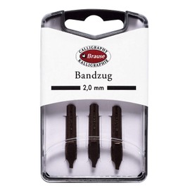 Brause 318020B - Pack of 3 Bandzug 2 mm metal nibs