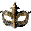LannaKind Handmade Venetian Mask Eye Mask Colombina for Men and
