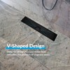 32 Inch Removable Cover Linear Shower Drain 304 Stainless Steel