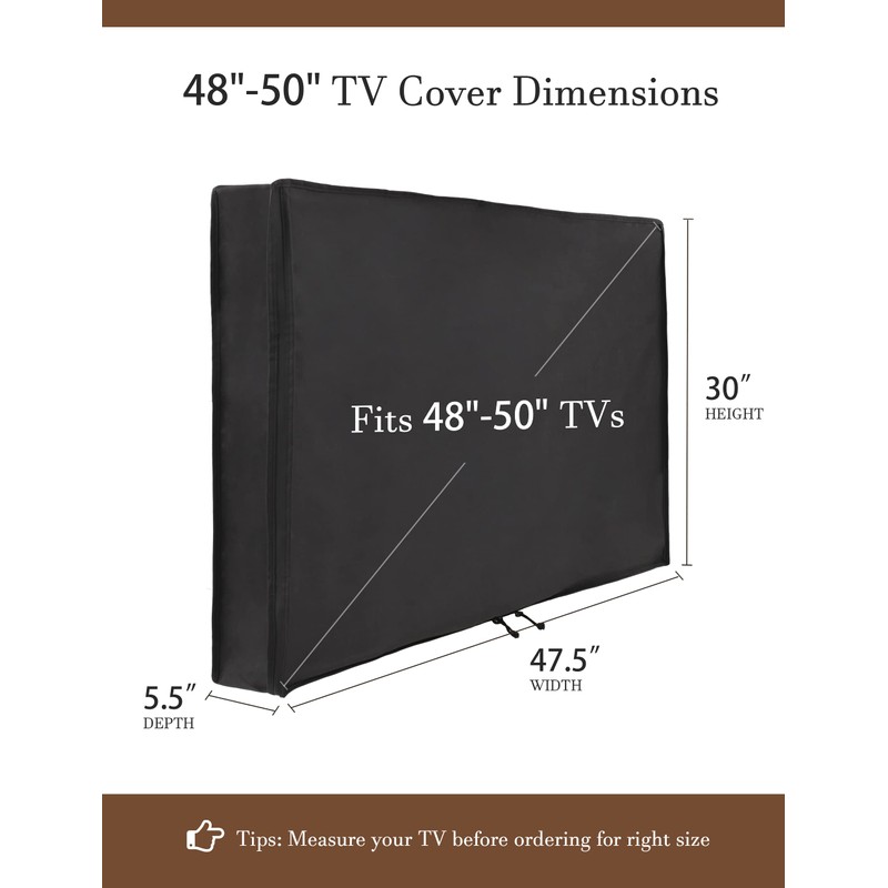 iBirdie Outdoor TV Cover 48 to 50 inch Waterproof, Cover