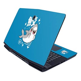 MightySkins Skin for Alienware M17 (2019) - Shark Kawaii | Protective, Durable, and Unique Vinyl Decal wrap Cover | Easy to Apply, Remove, and Change Styles | Made in The USA