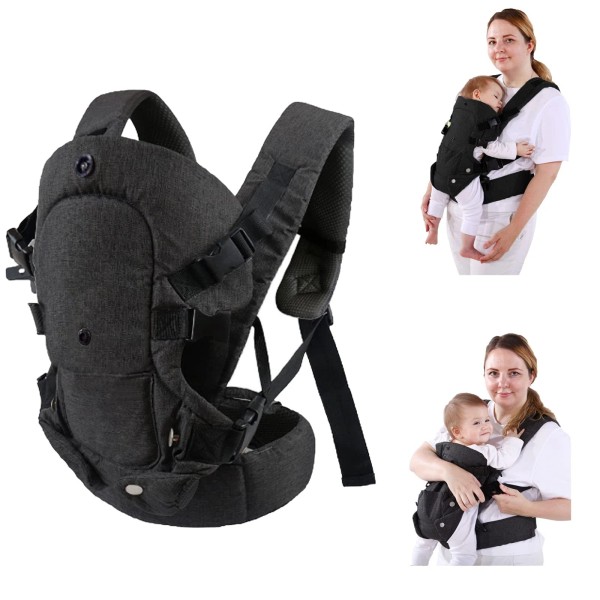Longdafei Ergonomic Baby Bjorn Carrier Adjustable 4-in-1 Baby Wraps Carrier