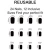 24 Pcs St. Patrick's Day Press on Nails Medium Square