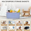Maxuni Storage Cotton Rope Woven Baskets Sky Blue