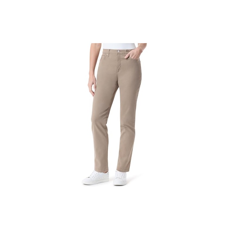 Gloria Vanderbilt womens Amanda Classic High Rise Tapered Jean, Hazelnut,