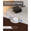 Sunco 6 Pack 4 Inch LED Recessed Lights, Slim Canless