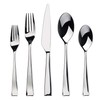 Gourmet Settings 20-Piece Silverware Strand Collection. Polished Stainless Steel Flatware