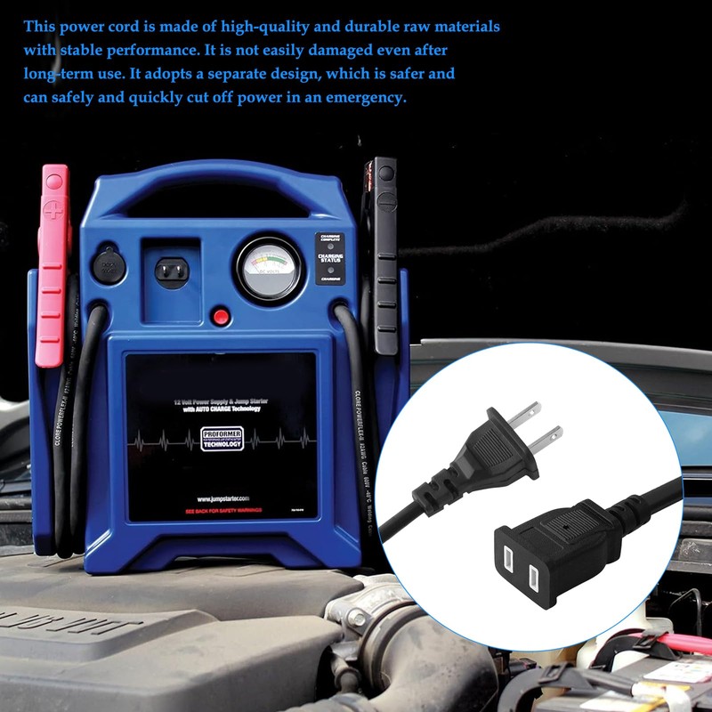 Power Cord for Jump-N-Carry Clore Automotive Jump Starter Models JNC660