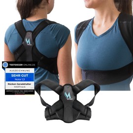 MARTneck® Back Trainer | Posture Corrector | Designed by Sports Scientists and Orthopaedists | Children, Women, Men | Free App | Support: Neck, Shoulder, Back (S)
