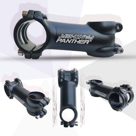 PANTHER Ahead Stem, Aluminum 6061 Adjustable Stem, Cross Roads, Mountain Bikes, 14 Sizes Available, 14 Sizes Available (φ1.2 x 1.1 x 4.3 inches (31.8 x 28.6 x 110 mm); H = 1.6 inches (41 mm), Black)