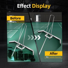 Tennis Court Squeegee Dew Broom, Heavy Duty Sports Court Surface Water Remover Tennis Courts Water Pusher Tool