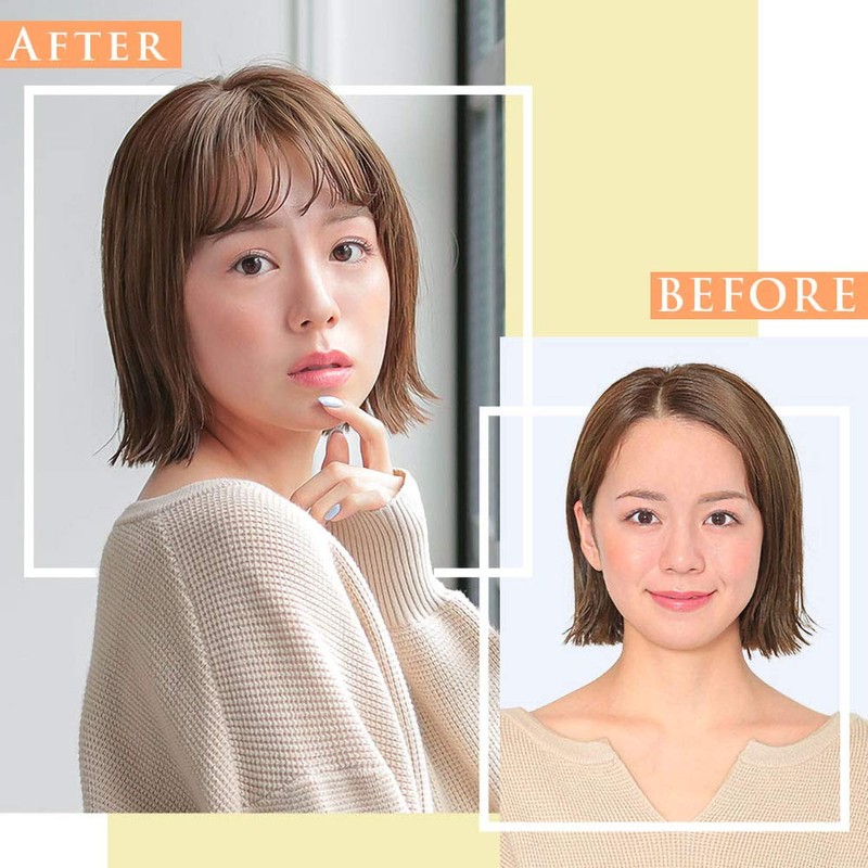AQUADOL wgt802MBG Wig, Bangs Wig, See-through, Natural Bangs, Arrangement, Point