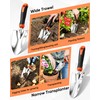 9-Piece Stainless Steel Garden Tools Set, HaSteeL Outdoors Gardening Hand