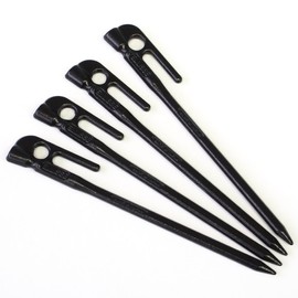 ELLISSE MK-180K Made in Japan Forged Pegs Elysee Stake, 7.1 inches (18 cm), Set of 4, Cationic Electrodeposition Coating