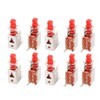 Aexit 10Pcs 6 Accessories Pin 2mm Pitch Self-Locking Momentary DPDT