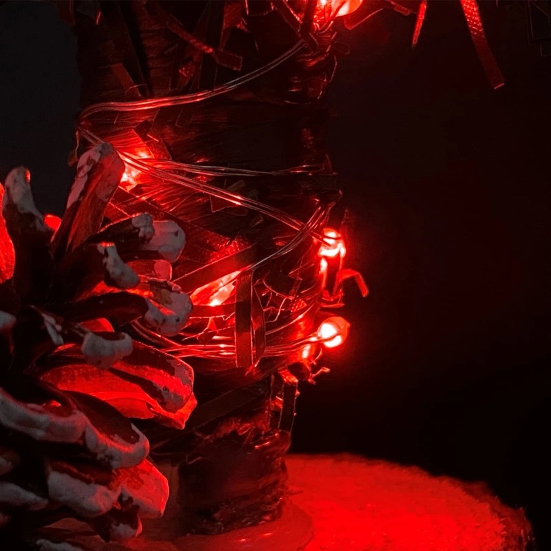 Yalilong with Timer Function Battery Operated Dewdrop Led Lights,Mini Fairy