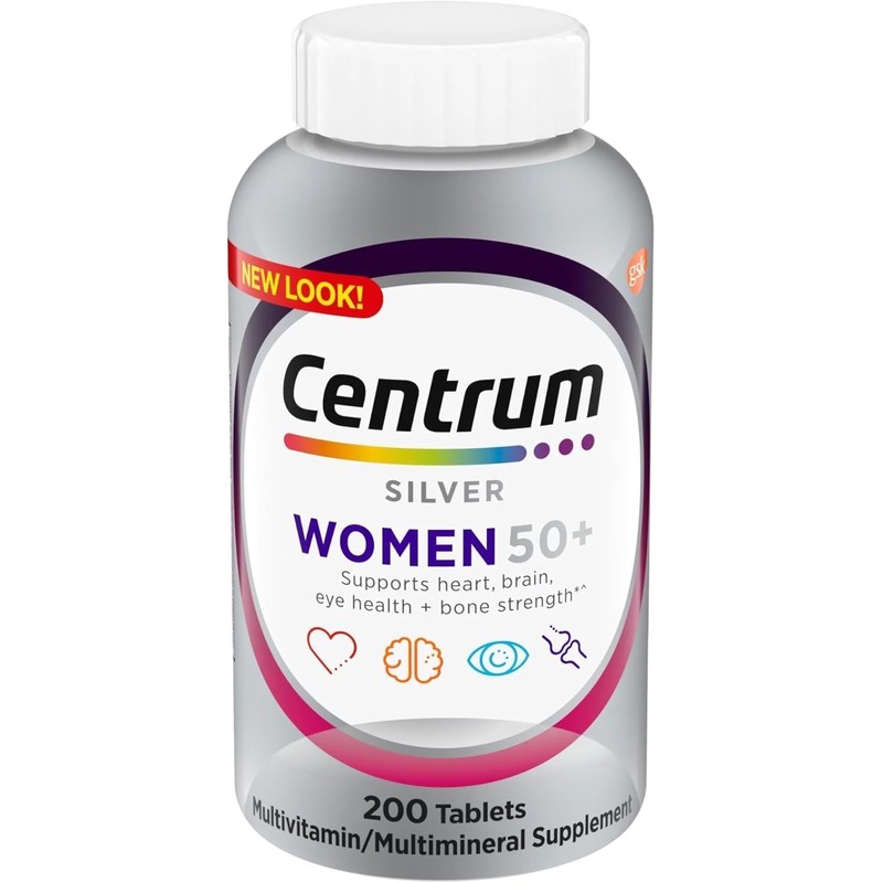 Generic Centrum Silver Womens 50 Plus Vitamins, Multivitamin Supplement, 200
