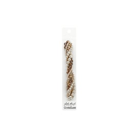 Crystal Lane - Hilos de cuentas trenzadas para jardín, rosa – 140 – 160 cuentas de bricolaje para manualidades y fabricación de joyas – 5 tipos diferentes de hebras
