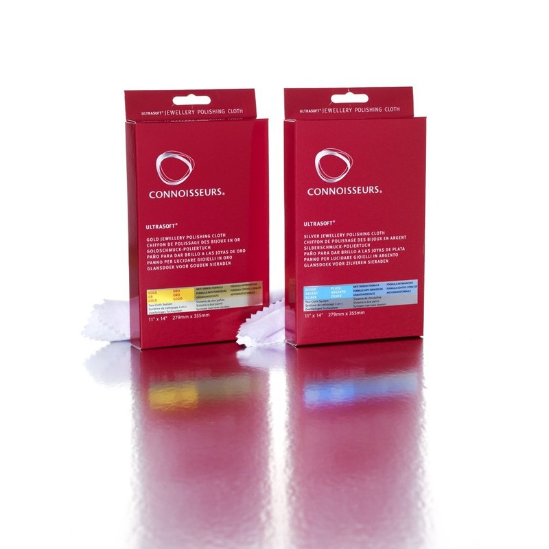 Connoisseurs Silver Polishing Cloth | Ultrasoft Silver Jewellery Cleaning Cloth