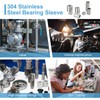 PATIKIL 6 Pcs Stainless Steel Spacers, 7mm ID x 10mm