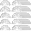 WUWEOT 100 Pack Plastic Protractor 180 Degree Math Protractors Geometry