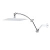 Hibbent 16" Solid Brass Shower Head Extension Arm with 2