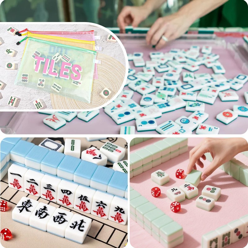 Mahjong Tile Bag Mahjong Bags for Tiles Mahjong Storage Bags