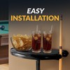 Hathaway Premier Wall-Mounted Pub Table, Black