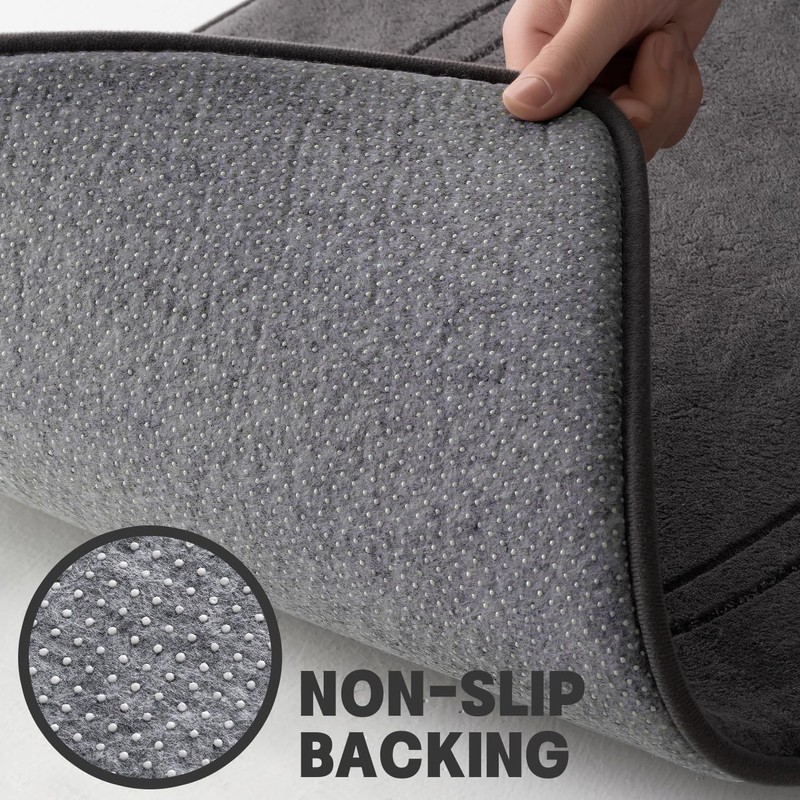chakme Non-Slip Bath Mat, Bathroom Rug, Soft Bath Mat, Absorbent