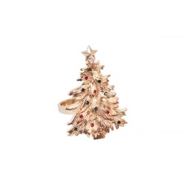 Harvey & Mason - Napkin Ring - Gold - Christmas Tree