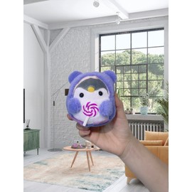 TVRTFQ 4 Pieces Cute Penguin Plush Keychains New Kawaii Doll Backpack Pendant Car Keychain Birthday Gift Valentine's Day Gifts (4, Pink,Blue,Green and Purple)