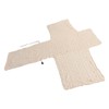 Recliner Chair Cover Thick T Shape Beige Anti Slip Reversible
