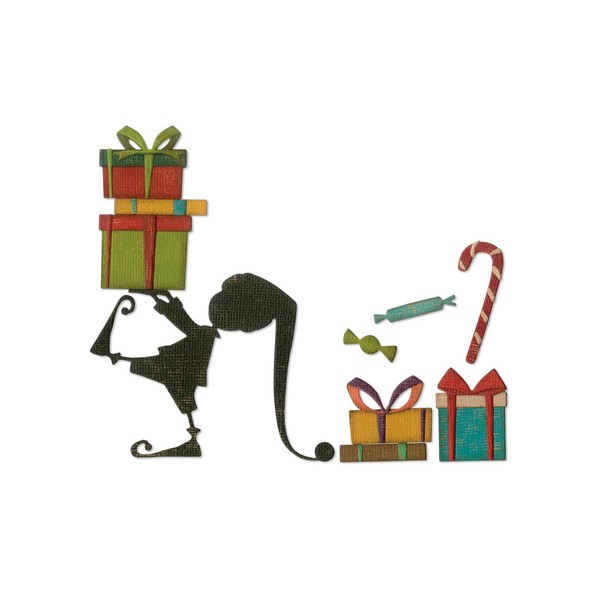 Sizzix Thinlits Cutting Dies Set 12Pk Santa Helper