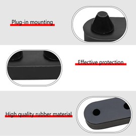 Dunviku 2PCS Hood Latche Body Component Fender Bumpers Rubber Cushion Pad Parts Bump Stops Grommets Replaces OE# 4007541 J4007541 D4103 12031.02 Compatible with JE EPWrangler YJ TJ