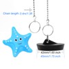 MAIXINNEW Bath Plug with Chain 45mm, Rubber Floating Bath Tub