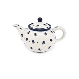 Blue Rose Polish Pottery Blueberry Small Teapot