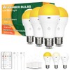 Neporal MagicGlow Rechargeable Light Bulbs with Remote – Battery Operated,