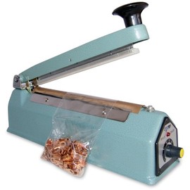 JORESTECH 8"/200mm Manual Impulse Bag Sealer with 5mm Seal Heavy Duty Housing and Copper Transformer with Repair Kit (110 Volt)