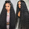 26 Inch 200 Density 13x4 Deep Wave Lace Front Wigs